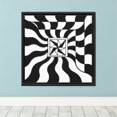 Toile Illusionary Square | Moderne (Insitu (Plancher de Bois))