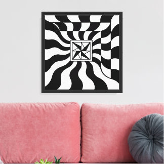 Toile Illusionary Square | Moderne
