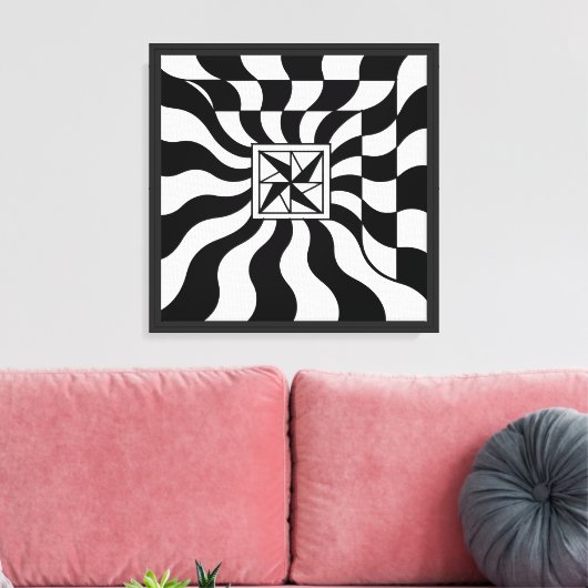 Toile Illusionary Square | Moderne (Insitu(Salon))
