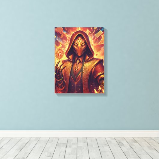 Toile Illusionniste doré (Insitu (Plancher de Bois))