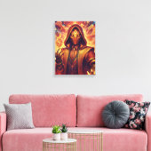 Toile Illusionniste doré (Insitu(Salon))