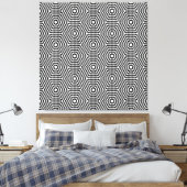 Toile Illusions Art-Optique Noir & Blanc Simples Pop (Insitu(Chambre))
