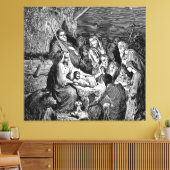 Toile Illustrated Christmas Nativity Scene (Insitu(Salon))