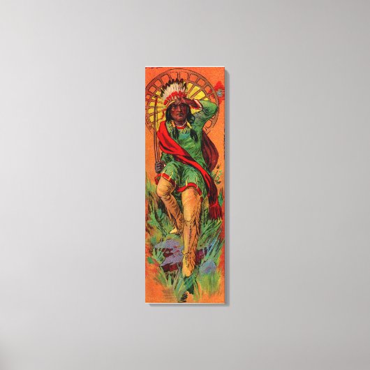 Toile Illustration amérindienne amérindienne de 1919 (Recto)