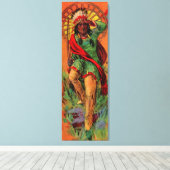 Toile Illustration amérindienne amérindienne de 1919 (Insitu (Plancher de Bois))