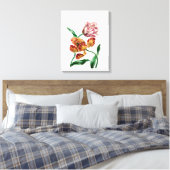Toile Illustration botanique de la tulipe vintage (Insitu(Chambre))
