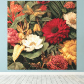 Toile Illustration botanique vintage (Insitu (Plancher de Bois))
