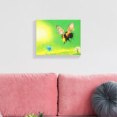 Toile Illustration Bumble Bee Flying (Insitu(Salon))