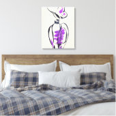 Toile Illustration d'aquarelle de mode de bouteille de p (Insitu(Chambre))