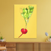 Toile Illustration d'aquarelle végétale Radical (Insitu(Salon))