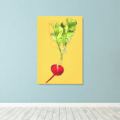 Toile Illustration d'aquarelle végétale Radical (Insitu (Plancher de Bois))