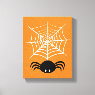 Toile Illustration d'araignée d'Halloween effrayante