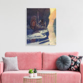 Toile Illustration d'art de N. C. Wyeth de pagaie de can (Insitu(Salon))