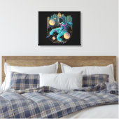 Toile Illustration d'astronaute de techno moderne (Insitu(Chambre))