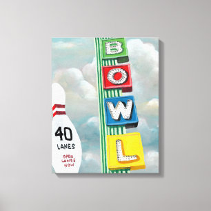 Toile Illustration de bowling