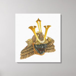 Toile Illustration de casque samouraï du 16ème siècle