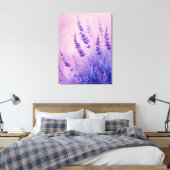 Toile Illustration de champ de fleurs de lavande (Insitu(Chambre))