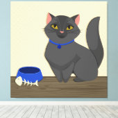 Toile Illustration de chats mignons (Insitu (Plancher de Bois))