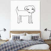 Toile illustration de chien moderne (Insitu(Chambre))