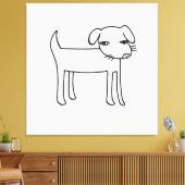 Toile illustration de chien moderne (Insitu(Salon))