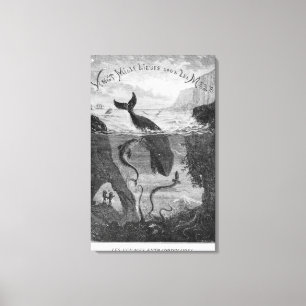 Toile Illustration de couverture '20.000 ligues sous le
