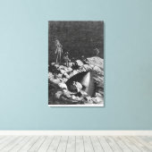 Toile Illustration de 'De la Terre à la Lune' (Insitu (Plancher de Bois))