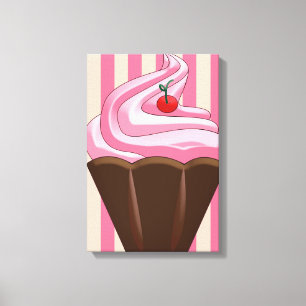 Toile Illustration de dessert d'été sucré