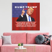 Toile Illustration de Dump Trump 2020 (Insitu(Salon))