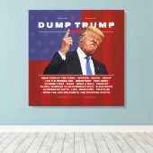 Toile Illustration de Dump Trump 2020 (Insitu (Plancher de Bois))