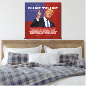 Toile Illustration de Dump Trump 2020 (Insitu(Chambre))
