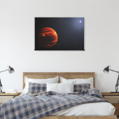 Toile Illustration De Exoplanet Vhs 1256 B Et Ses Étoile (Insitu(Chambre))