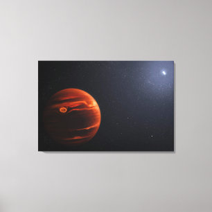 Toile Illustration De Exoplanet Vhs 1256 B Et Ses Étoile