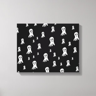 Toile Illustration de fantôme gothique effrayant