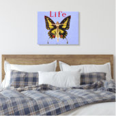 Toile Illustration de femme volant papillon flapper (Insitu(Chambre))
