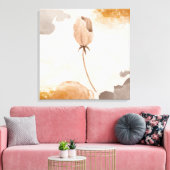 Toile Illustration de fleur à l'aquarelle délicate (Insitu(Salon))