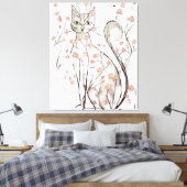 Toile Illustration de fleur délicate (Insitu(Chambre))