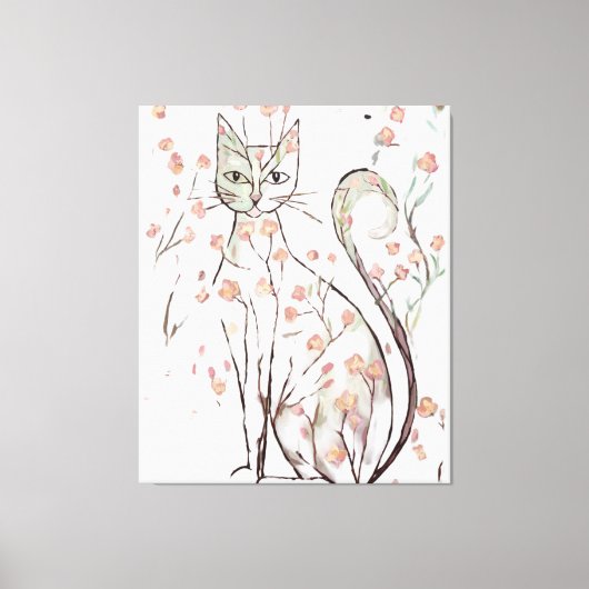 Toile Illustration de fleur délicate (Recto)