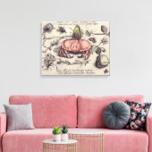 Toile Illustration de fleur d'insecte botanique de crabe (Insitu(Salon))