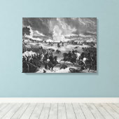 Toile Illustration de la bataille de Gettysburg (Insitu (Plancher de Bois))