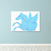Toile Illustration de la constellation Pegasus (Insitu (Plancher de Bois))