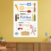 Toile Illustration de la cuisine+Couleur de conception d (Insitu(Salon))