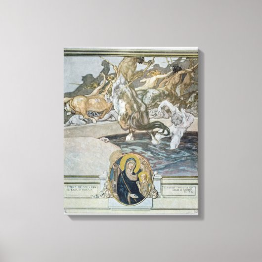 Toile Illustration de la "Divine Comédie" de Dante (Recto)