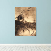 Toile Illustration de la guerre du monde 1906 (Insitu (Plancher de Bois))