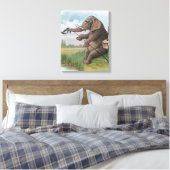 Toile Illustration de la pêche des éléphants (Insitu(Chambre))