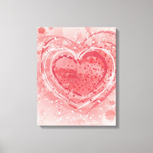 Toile Illustration de la Saint Valentin (Recto)