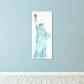 Toile Illustration de la statue de la liberté (Insitu (Plancher de Bois))