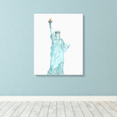 Toile Illustration de la statue de la liberté (Insitu (Plancher de Bois))