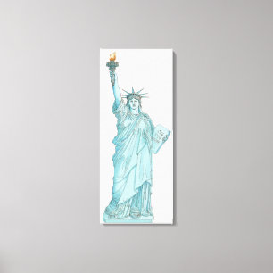 Toile Illustration de la statue de la liberté