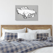 Toile Illustration De La Voiture De Sport Triumph Tr4 (Insitu(Chambre))