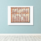 Toile Illustration de l'abaque (Insitu (Plancher de Bois))